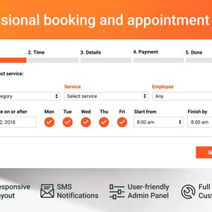 Bookly PRO v9.4 – Appointment Booking and Scheduling Software System